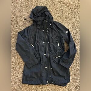Michael Kors Women's Hooded Anorak rain jacket gently used PM petite medium